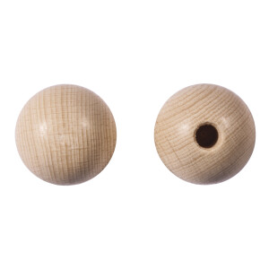 Rohholzkugeln FSC 100%,gebohrt, 18mm &oslash;, 4mm - DL, SB-Btl 10St&uuml;ck
