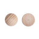 Holz-Platine, rund, gewölbt, SB-Btl. 8 Stück, 20 mm ø