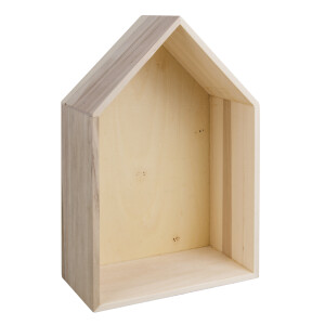 Holz Rahmen Haus FSC Mix Credit, 24x16x8cm, mit...