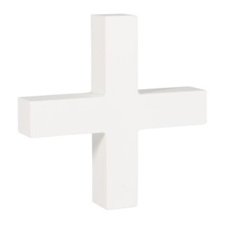 MDF- Symbol +, weiß, 11cm, Stärke 2cm