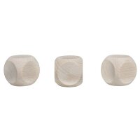 Holzwürfel FSC 100%, 30x30mm, SB-Btl 3Stück, natur