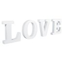 MDF- Buchstaben LOVE, weiß, 44,5x2x11cm, PVC-Box...