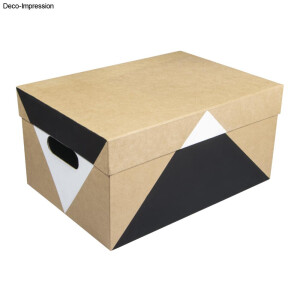 Pappmach&eacute; Sammelbox, FSC Recycled 100%, 35x25x17,5cm