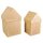 Pappmaché Boxen Häuser,FSC Recycled 100%, 2 St.: 13,3x13,3x23cm + 11,5x11,5x20cm