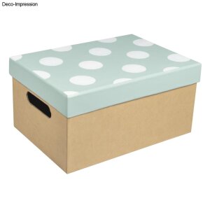 Pappmach&eacute; Sammelbox, FSC Recycled 100%, 26x18,5x13cm