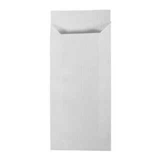 Papier-Minitüte, 5,3x11,5cm, SB-Btl 50Stück, weiß