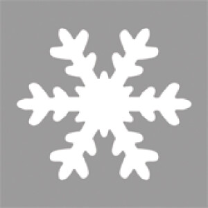 Motivstanzer: Schneeflocke, 5,08cm &oslash;, (2), SB-Blister 1St&uuml;ck