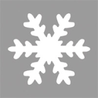 Motivstanzer: Schneeflocke, 5,08cm ø, (2), SB-Blister 1Stück