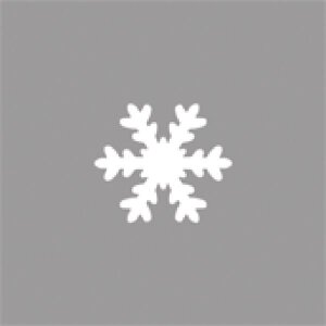 Motivstanzer: Schneeflocke, 2,54cm &oslash;, (1), SB-Blister 1St&uuml;ck