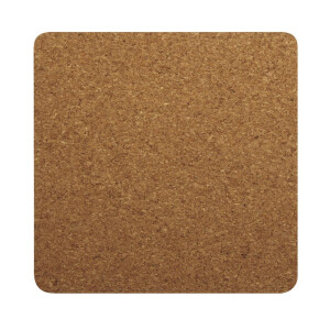 Kork-Untersetzer quadratisch, 10x10x0,3cm, SB-Btl...