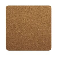 Kork-Untersetzer quadratisch, 10x10x0,3cm, SB-Btl 4Stück