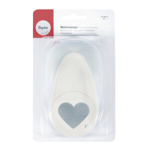 Motivstanzer: Herz, 5cm ø, (1 2/5), SB-Blister...