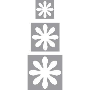 Motivstanzer Set: Blumen, 1,6cm+2,54cm+3,81cm, SB-Blister 3St&uuml;ck
