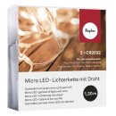 Micro LED-Lichterkette mit Draht, 120cm, 10 Lichter,...