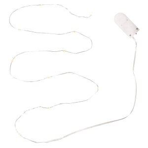 Micro LED-Lichterkette mit Draht, 120cm, 10 Lichter, SB-Box 1St&uuml;ck