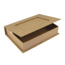 Pappmach&eacute; Buch-Box FSC Recycled 100%, 22,8x16x5cm, m. Fotorahmen