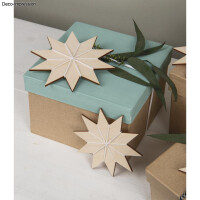 Pappmaché Schachtel FSC Recycled 100%, 18,5x18,5x12cm, Quadrat