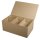Pappm. Sortierbox FSCRecycled100%, 22,5x14x10cm, 4 kl., 1 gr. Innenfach