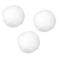 Pompons, 20 mm, SB-Btl. 50 Stück, weiß