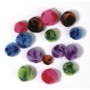 Pompons Candy, SB-Btl. 100 Stück, Farben+Größen sort.
