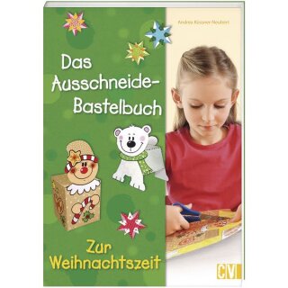 Buch: Ausschneidebuch zur Weihnachtszeit, nur in deutscher Sprache