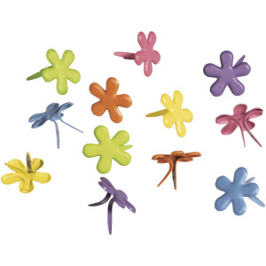 Brads Blume, 12 mm, Blisterbox 50 Stück, Classic-Farben