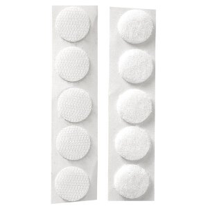 Klettverschluss, rund, 19 mm, SB-Btl. 10 St&uuml;ck