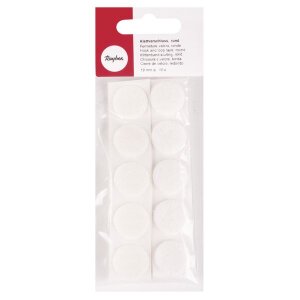 Klettverschluss, rund, 19 mm, SB-Btl. 10 St&uuml;ck