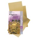 Prägefolien-Mappe, 18,5x29cm, 3Bogen, gold