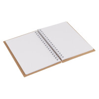 Notizbuch, mit Passepartoutstanzung,HF, Quadrat, DIN A6, 60 Blatt, 70 g/m2