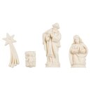 Krippenfiguren Heilige Familie + Komet, 40 mm