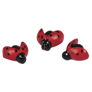 Polyresin Marienk&auml;fer, 1,5cm, SB-Btl 12St&uuml;ck