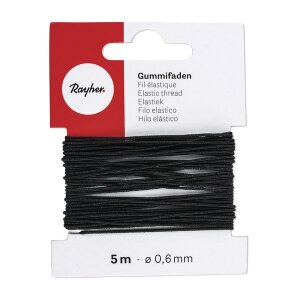 Gummifaden, 0,6 mm