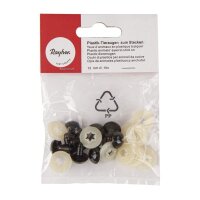 Plastik-Tieraugen zum Stecken, SB-Btl. 10 Stück, d.braun, 12 mm ø