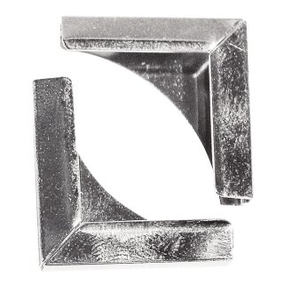 Metallecken für Bucheinbände, 21x21 mm, SB-Btl. 4 Stück, silber