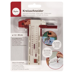 Kreisschneider, mit 5 Ersatzklingen, SB-Karte 1Stück