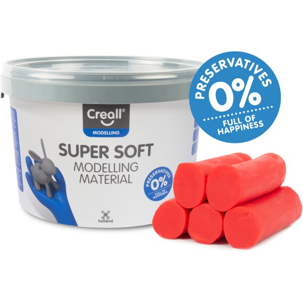 Creall® Knete superweich rot 1750 g