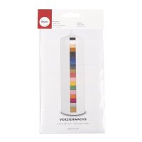 Wachsfolie, SB-Btl. 18 Farben sortiert, 10x5 cm