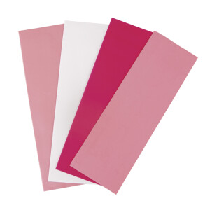 Wachsfolie Rosa-Töne, 20x6,5cm, 4 Farben sort.,...