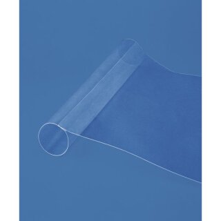 PVC Folie 1mm stark, bläulich-transparent günstig als Meterware kaufen