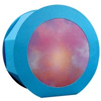 Laternenzuschnitt Transparentpapier Nebel blau, 24 Stück, Ø 17,5 cm, leider derzeit nicht lieferbar.