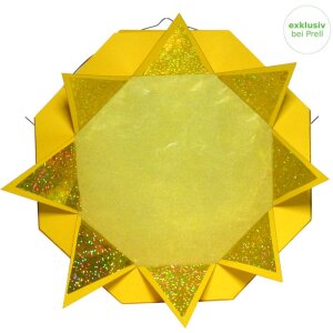 Laternen Bastelset Sonne, 4 Stück vorgestanzt
