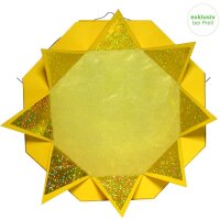 Laternen Bastelset Sonne, 4 Stück vorgestanzt