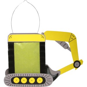 Laternen Bastelset Bagger von Prell, 3 Stück