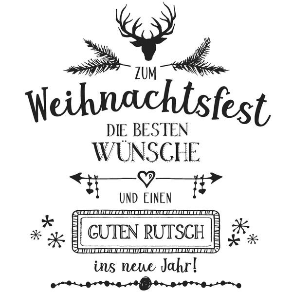 Stempel Weihnachtsfest, 8x9cm