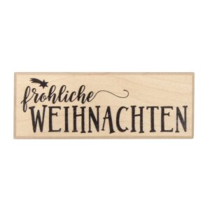 Stempel fröhliche Weihnachten, 3x8cm