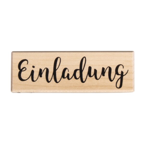 Stempel Einladung, 3x9cm