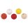 Wattekugeln, 2,2cm &oslash;, farblich sortiert, SB-Btl 25St&uuml;ck, gelb-rot