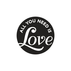 Labels GB All you need is Love, 45mm ø, SB-Btl...