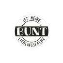 Label BUNT ist meine..., 4,5cm ø, SB-Btl 1Stück